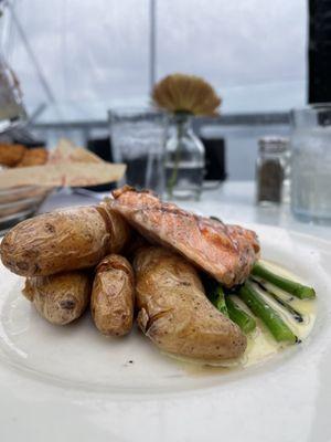 Salmon & Best Fish and chips ever!  And we had fish and chips before from Gordon Ramsey, but not as good as the one from Salty's.