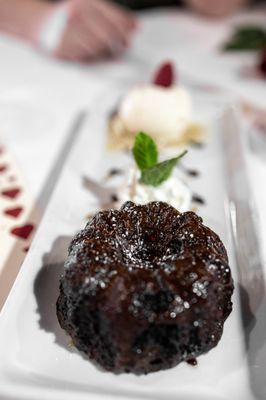 St Valentine's Day Four-Course Menu: Molten Chocolate Cake