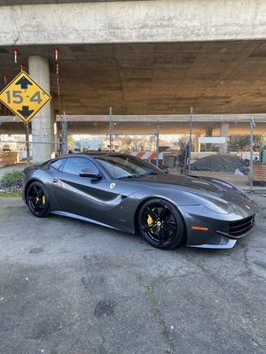 Ferrari f12 received Ceramic Pro bronze for $599 with single stage polish!