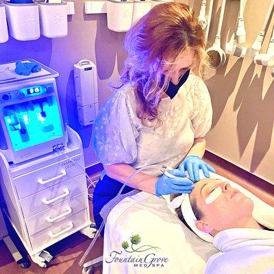 DiamondGlow Facial on a lovely patient!