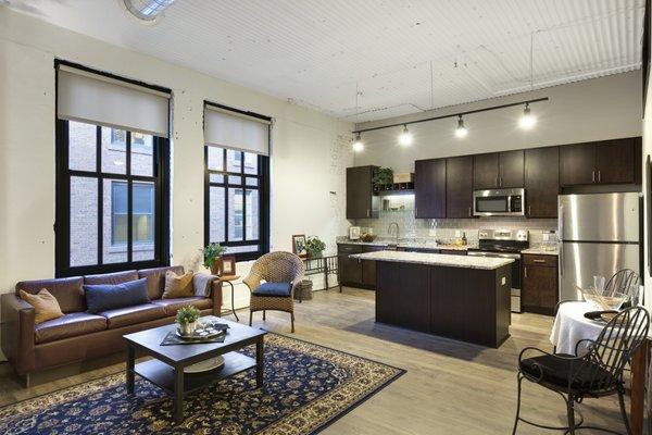 333 on the Park offers floor plans featuring either espresso or white cabinetry