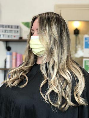 Blonde balayage