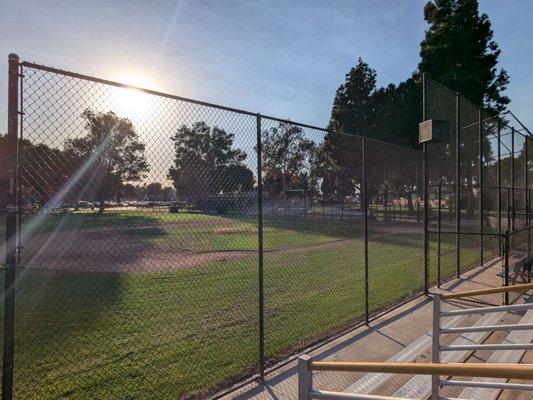 View of Will Bruce Memorial Field from the bleachers