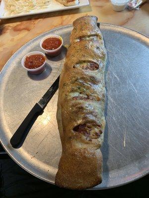 The most amazing Stromboli ever called "holy cow"!