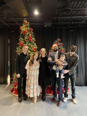 Family in church