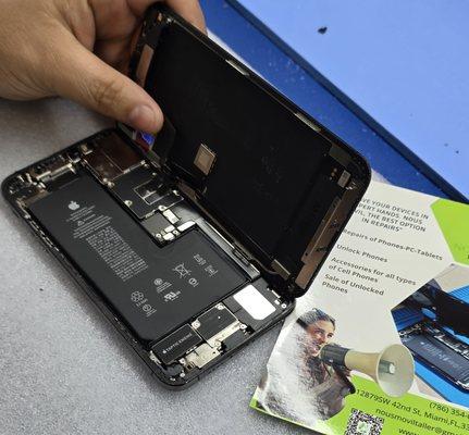 fixing broken phone