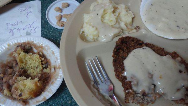 Cubed steak, a childhood favorite.