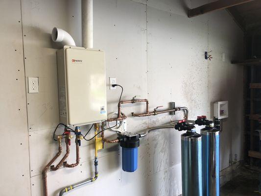 Bob and Marc home system for tankless and water purification in Gardena, CA