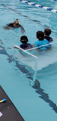 Coaches in the pool!