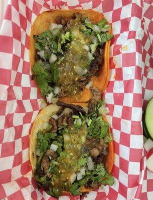 Carna asada tacos