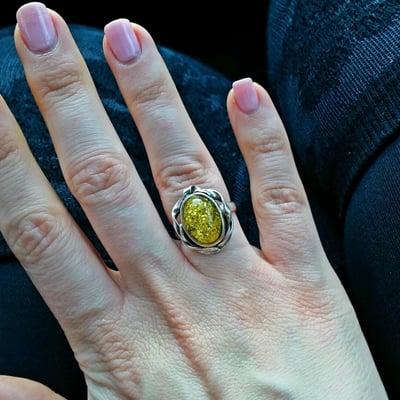 Gorgeous ring from the Bering sea and Poland.  Only $20