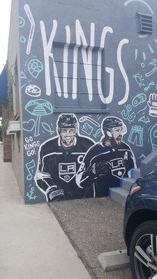 A great mural of some LA Kings Go Kings Go!