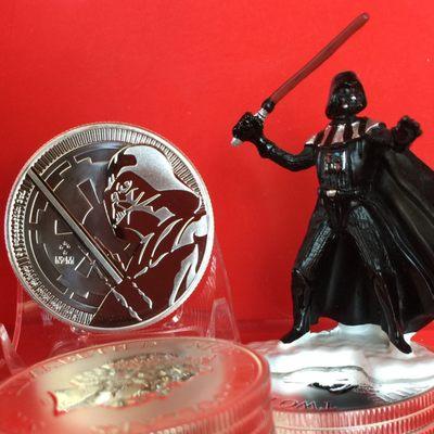 2018 Niue Darth Vader Light Saber 1 oz. Silver .999 Fine Coins in stock!  $3.79 over spot.