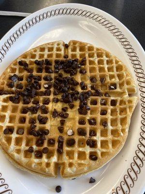 Chocolate chip waffle