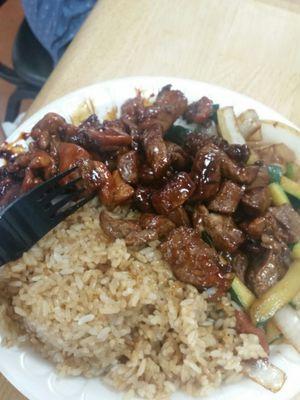 Hibachi Chicken and Steak