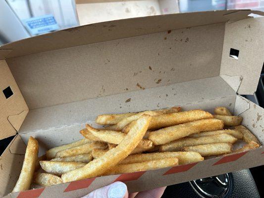 Delicious, perfectly seasoned fries