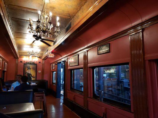 indoor decor - a recycled train car!