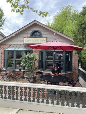 Cafe front patio