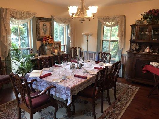 Dining room where breakfast is served