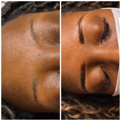 Before and After : Eyebrow tint and wax