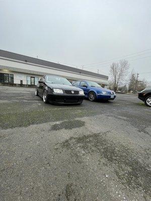 This is my vehicle on the left and one on the right is of one the employees. Located at cascade german