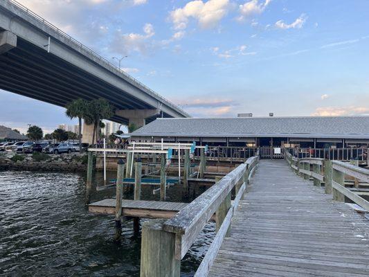 restaurant from the dock