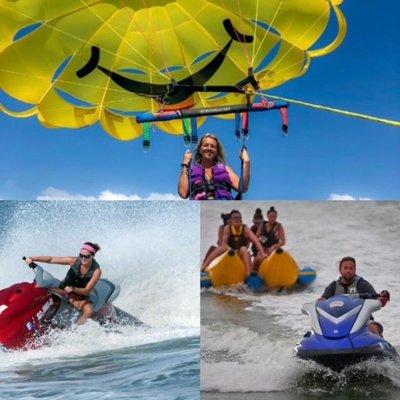 Parasailing, Banana boat rides, Jet ski rentals and tours