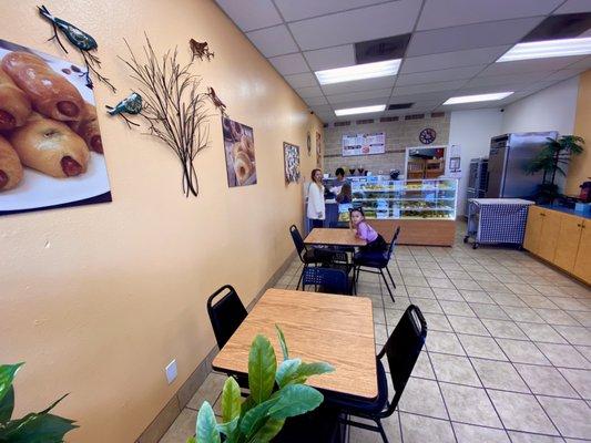 They've upgraded the coffee station and interior. Has a clean hospitable look.