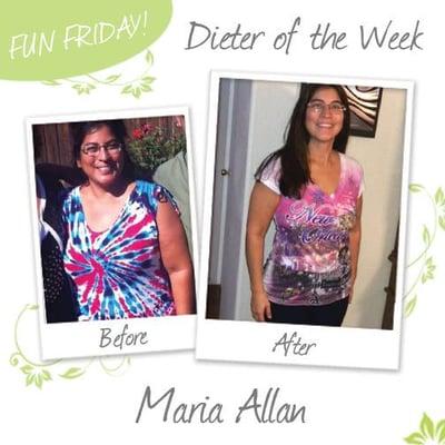 Maria lost the weight using the Ideal Protein method.