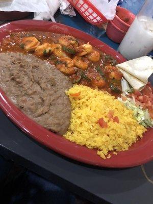 Shrimp a la mexicana