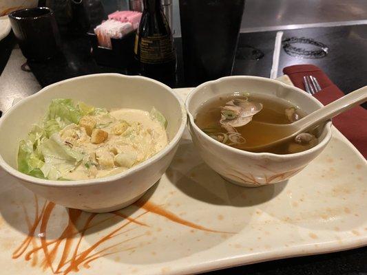 Soup and salad