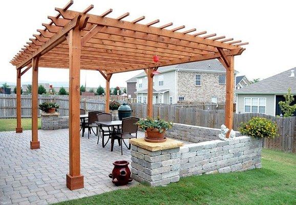 Happy Customers enjoying Pergola and Patio Installs. Book fast a few appointments remaining for 2018