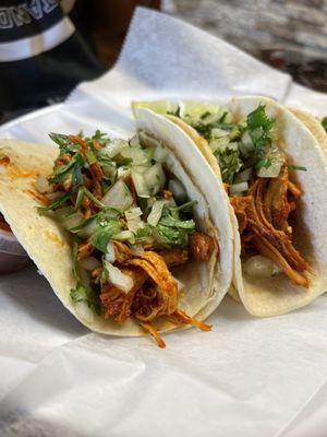 Adobo chicken tacos