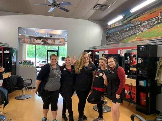 Some of our AMAZING Sport Clips team members at our Murfreesboro Towne Centre location!