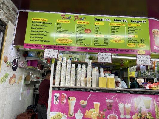 Drink stall. Great selection