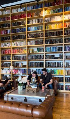 Inside library nook