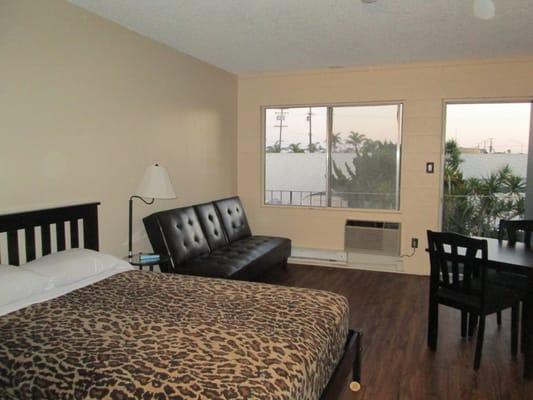 All rooms have been renovated.  They have new floors and furniture.