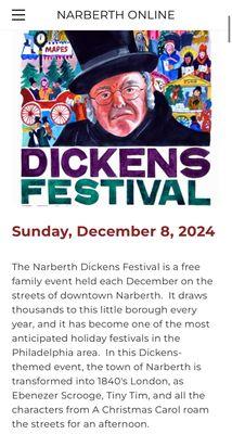 Narberth Borough -- Dickens Fest 2024