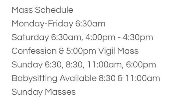 Mass Times