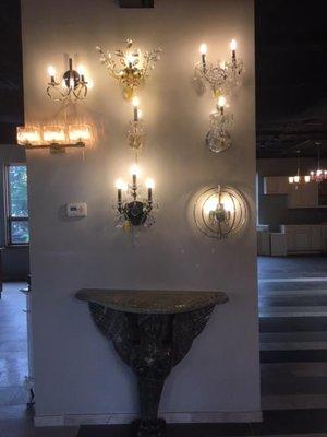 some of our wall sconces  selection