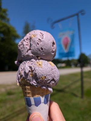 Blueberry Pie (a little closer). One of their signature ice cream flavors!