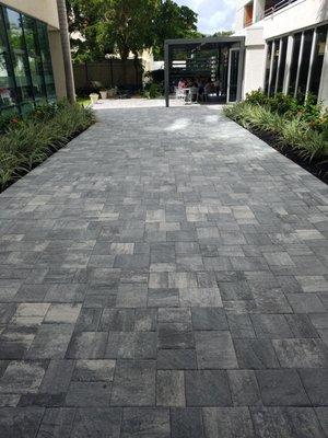 Stonehurst pavers in Glacier for Wells Fargo downtown Sarasota.