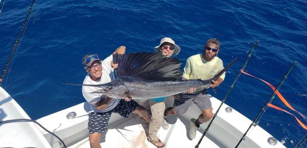 89in Sail Fish caught aboard Reel Legend with Captain Mike and Mate Teddy.