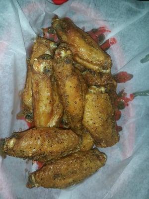 Lemon pepper...looks good an hour and fresh to order