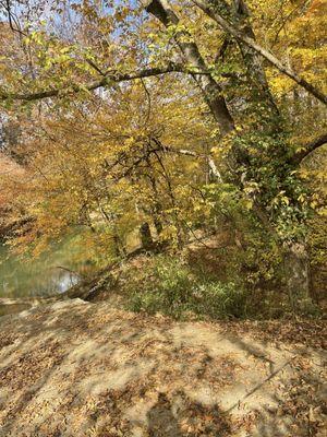 Scenery overlooking river