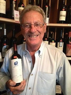 Wine room manager, Peter Celli. Pete is dedicated to helping customers choose the right wine, and Greco-Roman history!