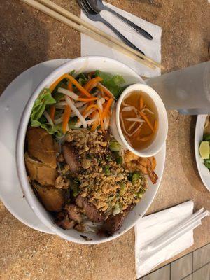 B6. Bun Tom & Ga Nuong Cha Gio