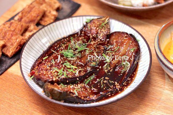 Taiwanese Soy-glazed Eggplants ($22) - garlic, soy paste glaze. Really flavorful. Needs to be eaten with noodles or rice.