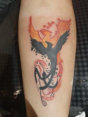 New outlook on life fire Pheonix.  Done By Karmon Parker