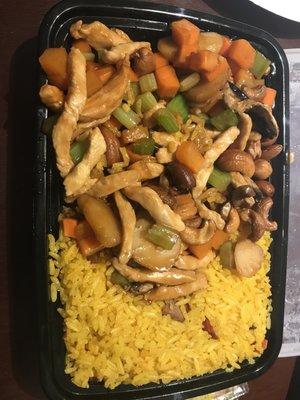 Cashew chicken. I usually get chicken and mixed vegetables or chow mein. Glad to say I have another favorite